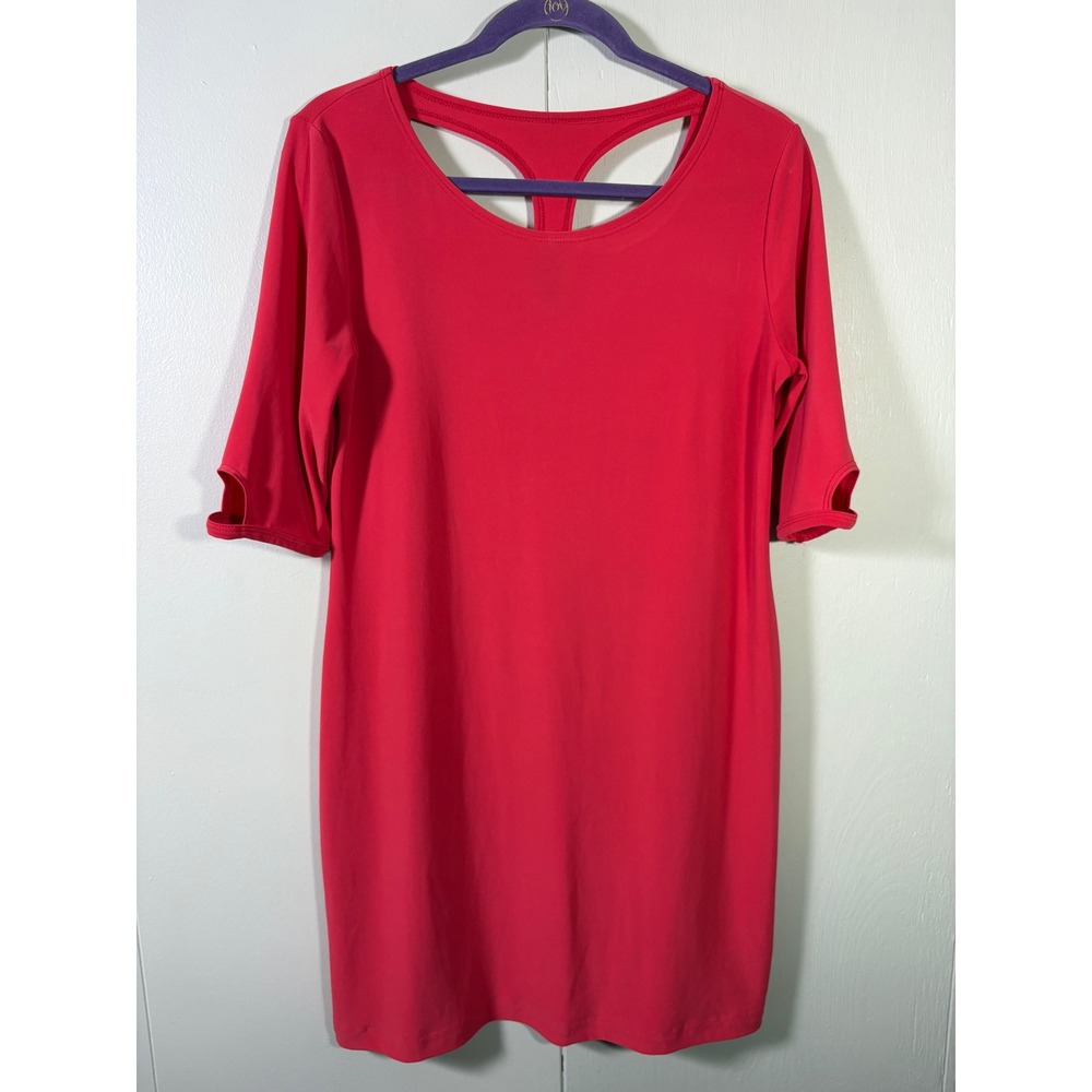 Clara Sun Woo Red Racerback Cutout Dress S Minimalist Quiet Luxury Date Night